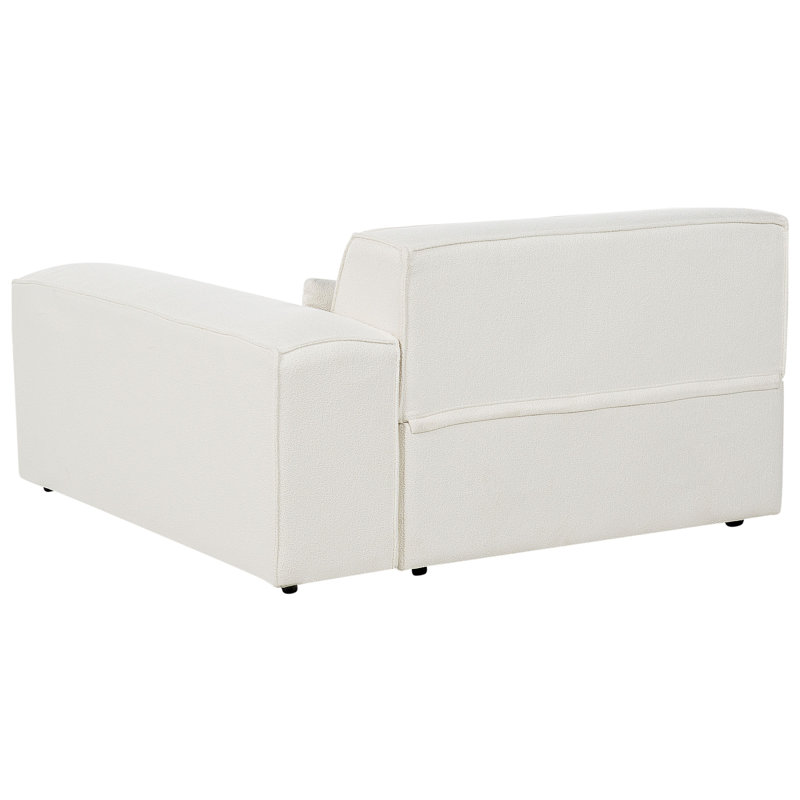 Boleslovas 3 Seater Sofa & Chaise, Left Hand Facing, White