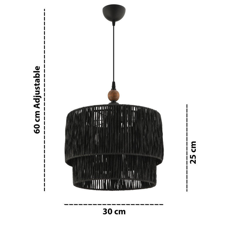 Lustre, Noir, Noir / brun