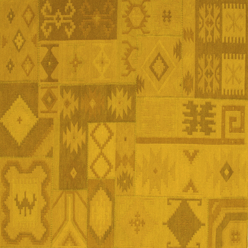 Hedaya Performance Patchwork Indoor Rug, Square 4'