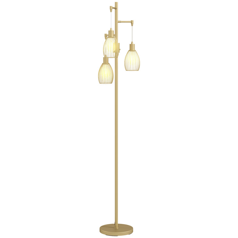 Bendersville 170.5cm Tree Floor Lamp, Gold