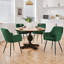 50cm H Tufted Velvet Upholstered Armchairs, Dinning chairs-1604586873