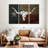 Longhorn Art With Flag-107984411