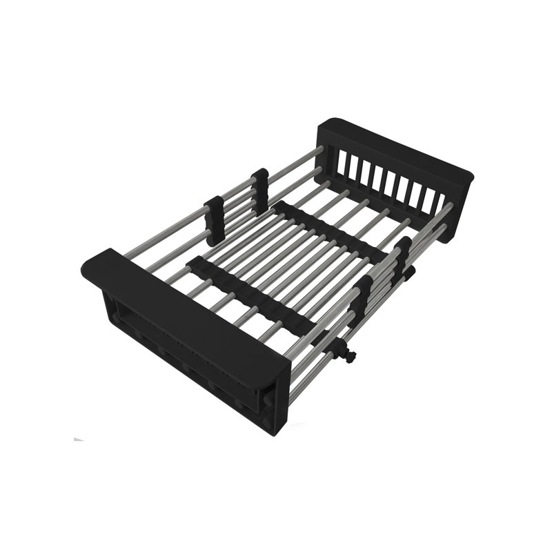 Égouttoir à vaisselle ajustable en acier inoxydable