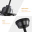 Ventilateur de plafond intelligent 66 po avec lumière DEL à intensité variable Bladehoneybee, moteur à courant continu réversible et télécommande-110330181