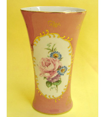 Vase de table en porcelaine rose 6,5 po Brunell