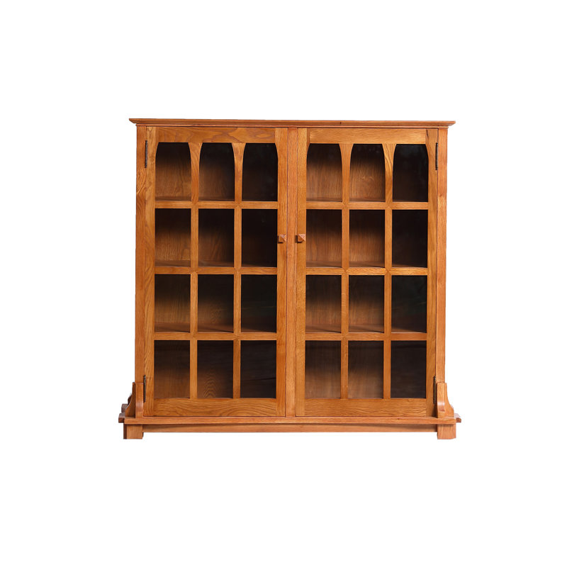48" H x 51" W Solid Wood Standard Bookcase, Brown