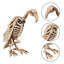  1 paire de vautour et 1 pièce de décoration d'Halloween squelette hibou
