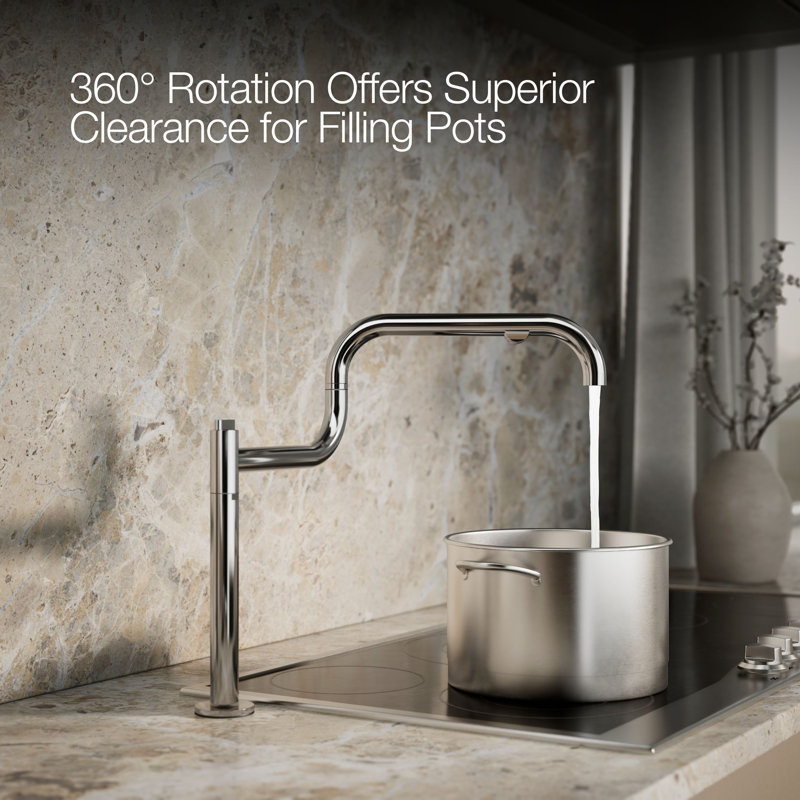 Components® Deck-Mount Pot Filler, Polished Chrome