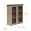 Armoire murale amovible à deux portes avec verre texturé à l'eau et tablettes réglables-106209693