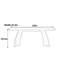Table rectangulaire Mid-Century en noyer épais-1973397963