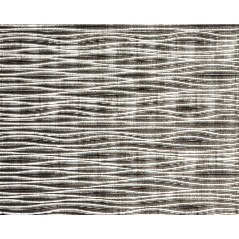 Wilderness 18.5" x 24.3" Wall Panelling in Crosshatch Silver