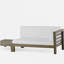 OANA RIGHT CORNER BENCH AND COFFEE TABLE, WHITE