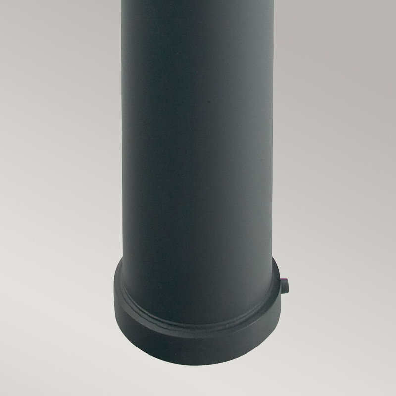 Shadyvale Transparent Bollards, Black, 850cm H x 165cm W x 165cm D