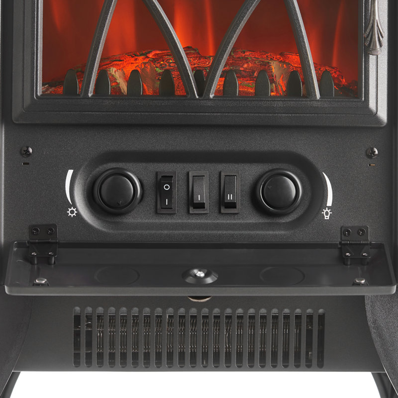 VonHaus 38cm W Electric Stove, Black