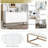 Joshveer Modern Sideboard Elegant Buffet Cabinet with Large Storage Space for Dining Room, Entryway-772645962