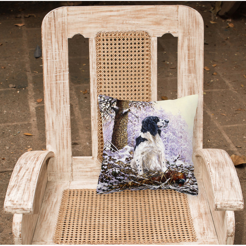  Coussin décoratif 14 "Springer Spaniel par Michael Herring, 18 po x 18 po