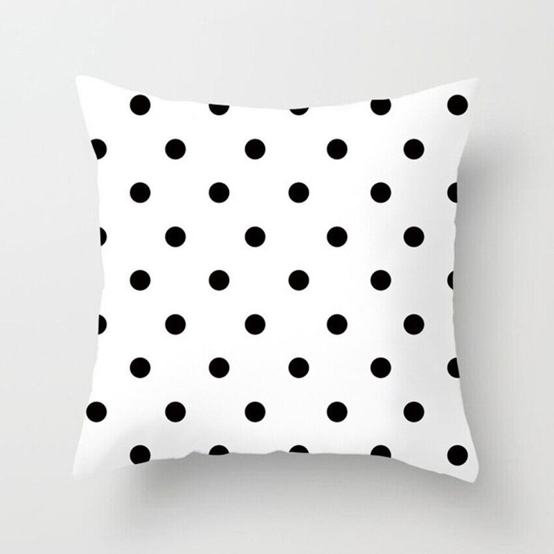 Kearna Black/White Cushion Cover, Polka Dot
