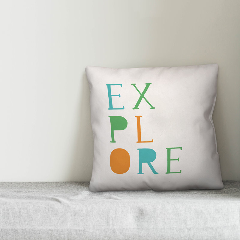  Explore Throw Pillow