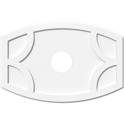 Médaillon de plafond contemporain en PVC de qualité architecturale Kailey