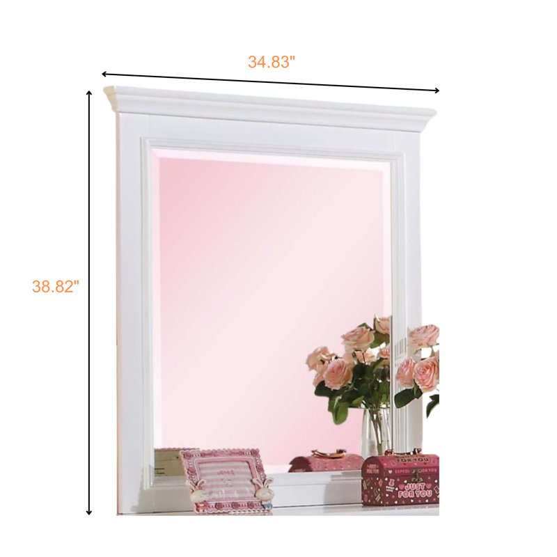 Miroir Lume avec finition blanche
