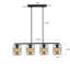 4-Bulb Cone Pendant Light