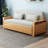59"Full/Double Convertible Sofa Sleeper With Storage,grey Cushion Sectional Sleeper Sofa With Reversible Chaise,wood Log Sofa Bed 3 In 1 Pull Out Couch Bed For Living Room,apartment,bedroom And Office