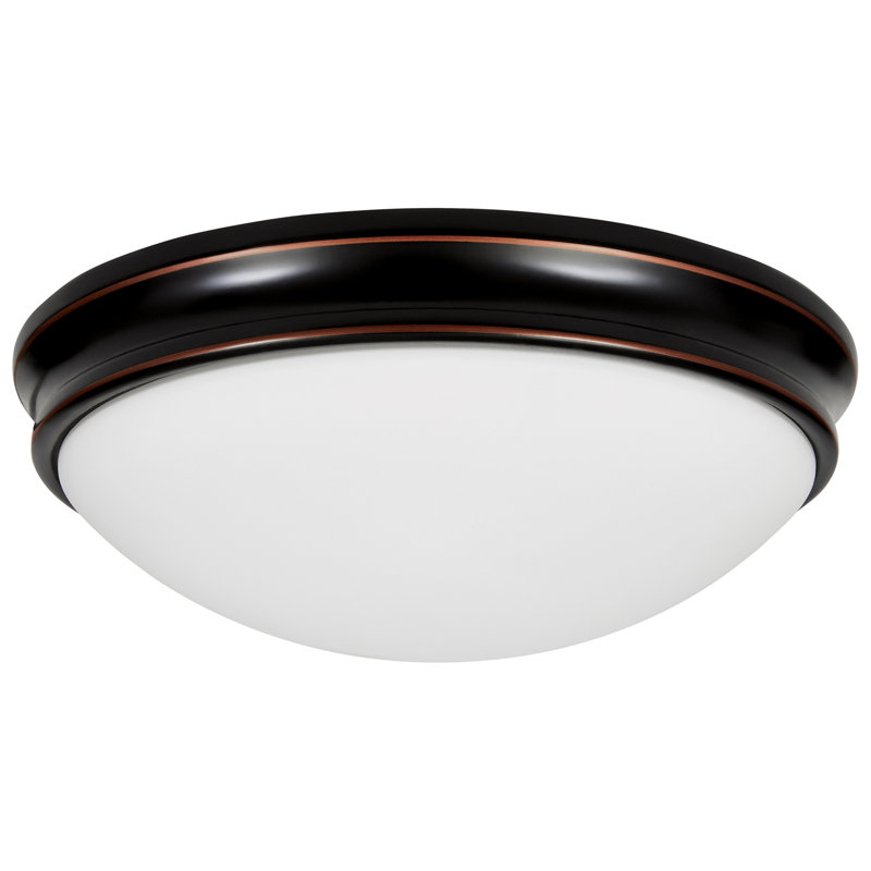 Anastajia - Flush Mount, Oil Rubbed Bronze, LED, 3.5" H x 10.5" W x 10.5" D