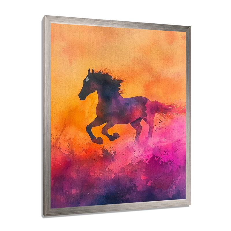 Margurete - Animaux, art mural, salon, H 32 po x l 16 po, Reproduction encadrée d'une seule photo, Argent argent