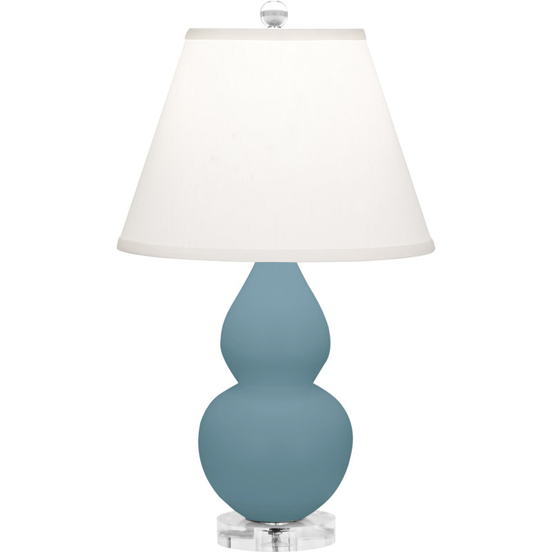 Small Double Gourd Table Lamp, Steel Blue