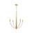 Jheni Four-Light Brushed Gold Chandelier-127380296-130774070