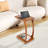 C-Shaped Side Table With Wheels 18.11(W)*13.78(D)*24.8(H)INCH-156165035