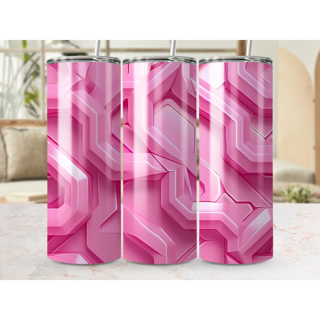Choose Handmade Tumblers 591ml Vacuum Insulated Stainless Steel (18/8) Travel Tumbler with Straw