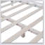 Structure de lit plateforme en bois, lit plateforme de style rétro avec support en lattes de bois-2020183518