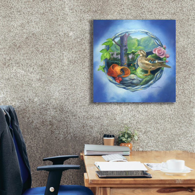 «Be Présent» par Art and a Little Magic, art mural sur toile, H 26 po x l 26 po x P 1,5 po