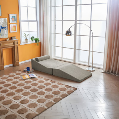 Canapé en éponge haute densité Pure - Chaise longue Tatami pliable et portable, canapé-lit multifonctionnel pour le salon et la chambre à coucher, sans assemblage, écologique, plusieurs couleurs