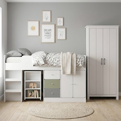 Liston Kids Midsleeper Serenity Storage Bedroom Set  