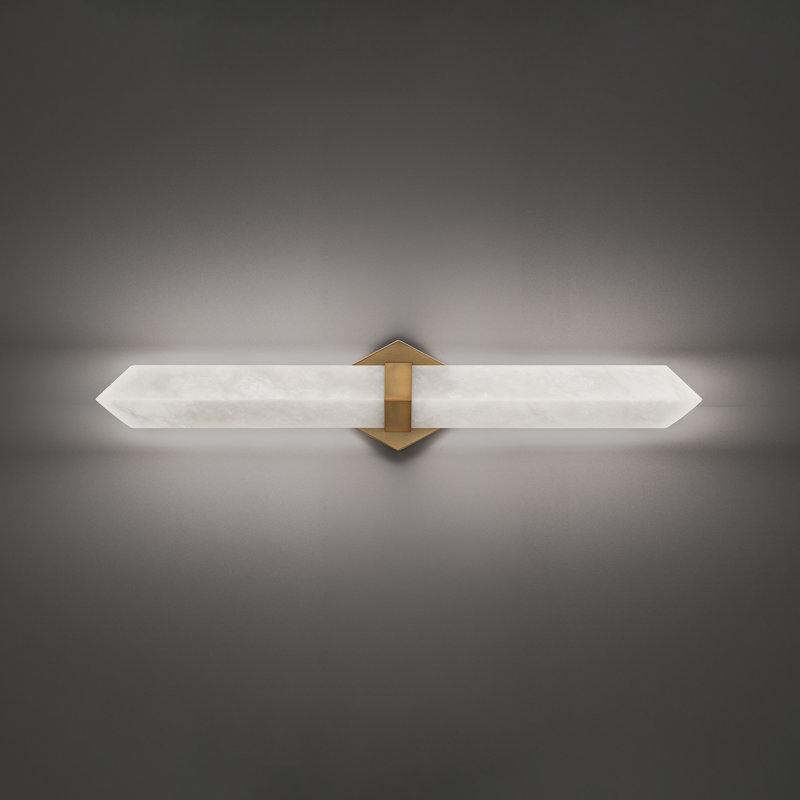Javelin Dimmable LED Bath Bar, Aged Brass