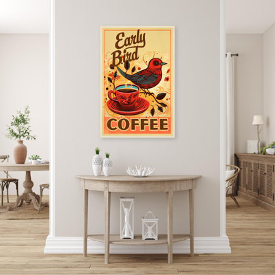 Café «Early Bird» sur toile