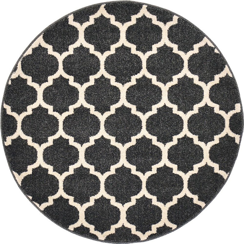 Molly Geometric Indoor Rug, Round 3'1"
