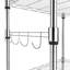 Ainslee 59cm W Powder Coated Steel Shelving Unit-391017234