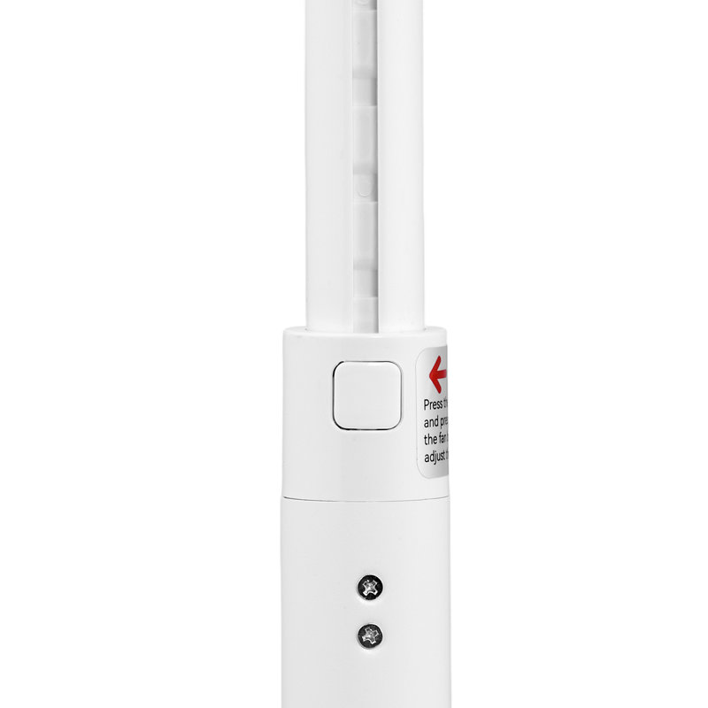 Ventilateur sur pied 9 pouces, ventilateur sur pied oscillant à 80 ° avec moteur DC, télécommande, 9 vitesses et 4 modes intelligents, minuterie 24H, hauteur réglable, pour la maison, la chambre à coucher, le salon, blanc