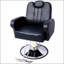 Fauteuil de coiffeur hydraulique robuste avec fonction d'inclinaison, siège plus large et cuir synthétique durable pour les salons de coiffure et les salons de coiffure