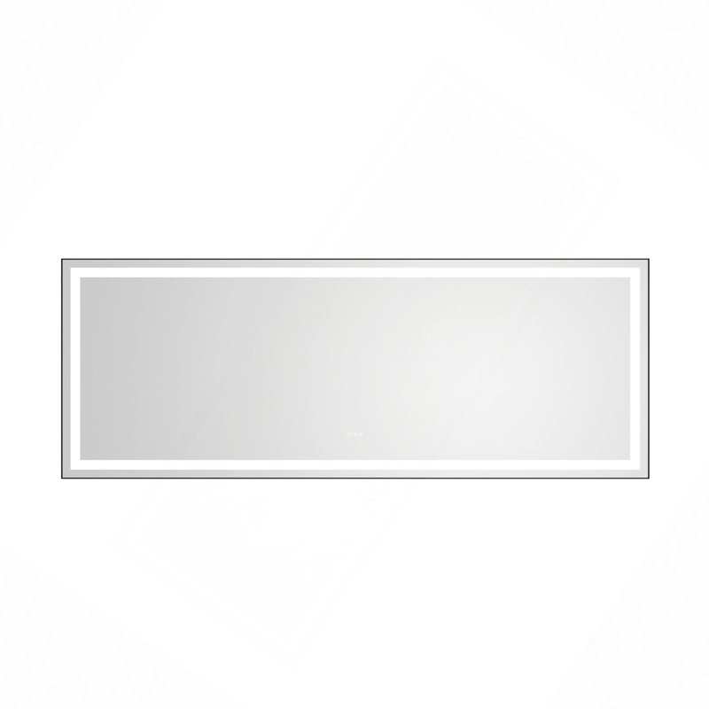 Le miroir de salle de bain est multifonctionnel et chaque fonction est contrôlée par un bouton tactile intelligent.