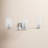 Keta Luisa bath wall sconce with clear fluted glass shades-684034246-684034240