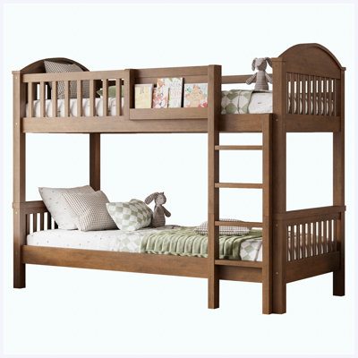 Bunk Bed Twin over Twin Bunk Bed with Guardrails