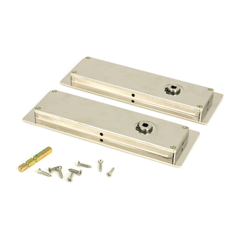 Door Accessory, Polished Nickel, 17.5cm H x 6cm W x 1.3cm D