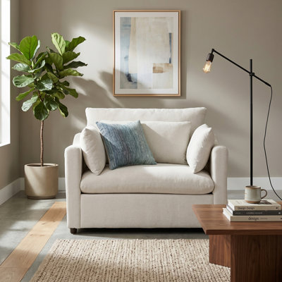 Fauteuil rembourré beige Roundog Furniture Wilson