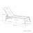 Adlan Outdoor Powder Coated Aluminum Single chaise-1155525787