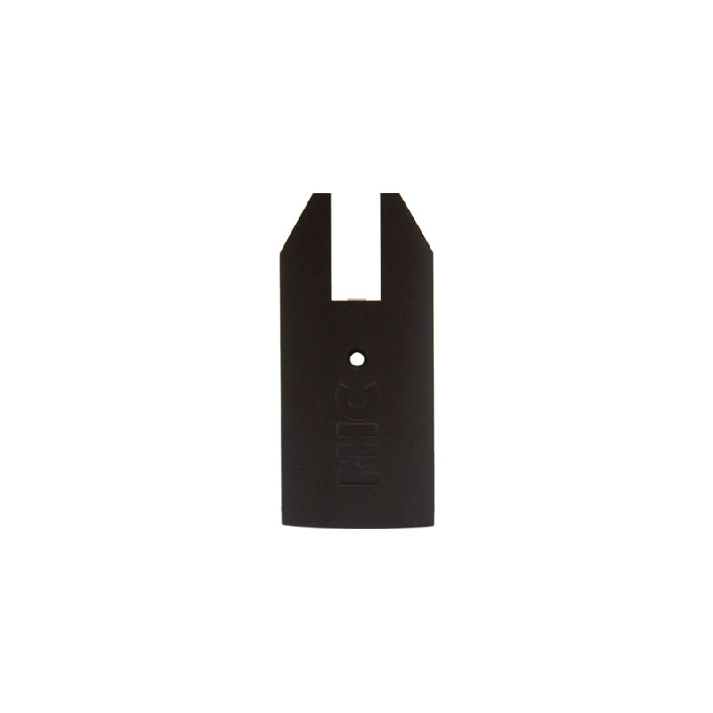 Capuchon d'extrémité de rail de porte effilé 4 po FHC R4TE12DU - Bronze foncé anodisé
