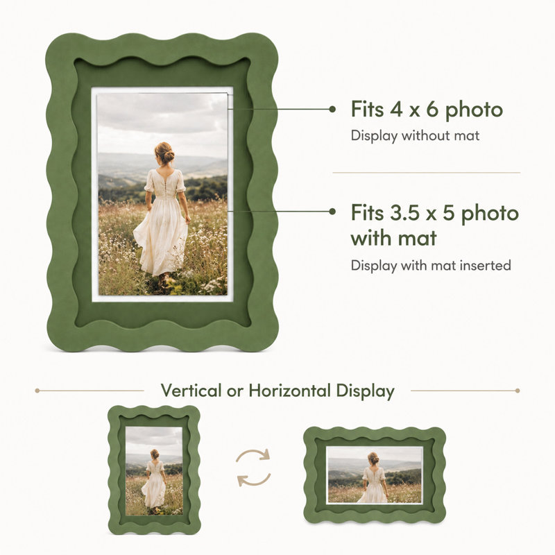 Green Wood Picture Frame